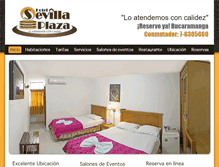Tablet Screenshot of hotelsevillaplaza.com